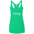 T-Shirts Envy / X-Small Tolkien About Women's Triblend Racerback Tank