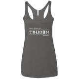 T-Shirts Premium Heather / X-Small Tolkien About Women's Triblend Racerback Tank