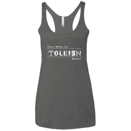 T-Shirts Premium Heather / X-Small Tolkien About Women's Triblend Racerback Tank