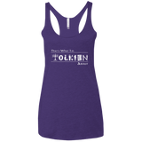 T-Shirts Purple / X-Small Tolkien About Women's Triblend Racerback Tank