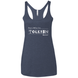 T-Shirts Vintage Navy / X-Small Tolkien About Women's Triblend Racerback Tank