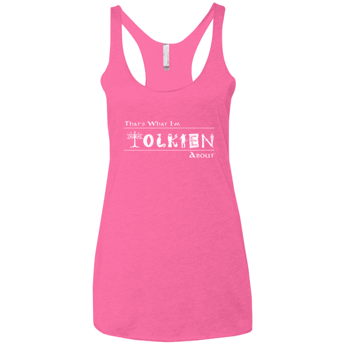 T-Shirts Vintage Pink / X-Small Tolkien About Women's Triblend Racerback Tank