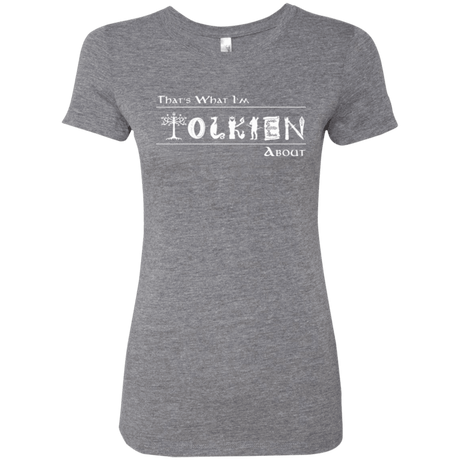 T-Shirts Premium Heather / Small Tolkien About Women's Triblend T-Shirt
