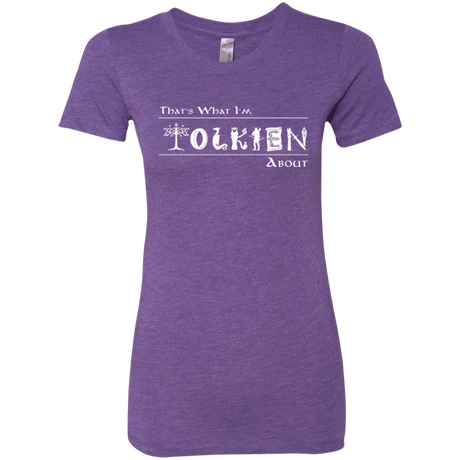 T-Shirts Purple Rush / Small Tolkien About Women's Triblend T-Shirt