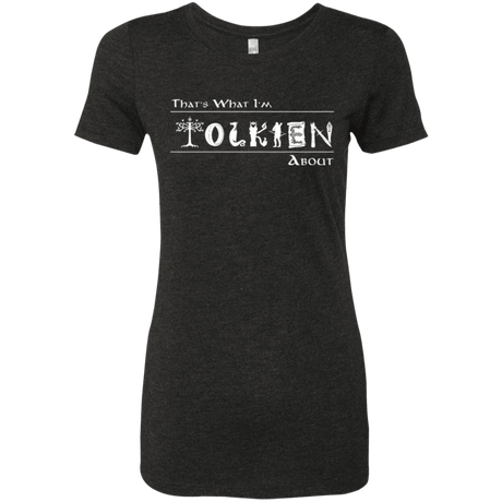 T-Shirts Vintage Black / Small Tolkien About Women's Triblend T-Shirt