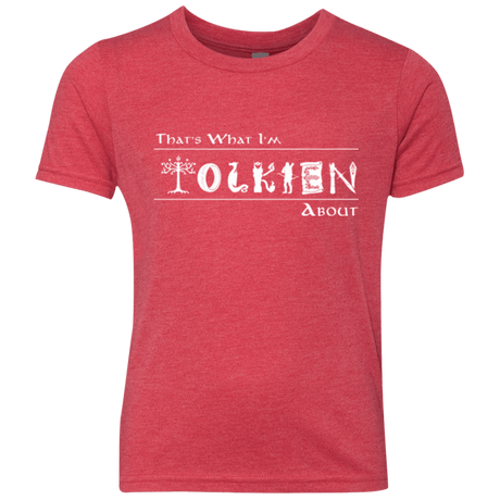 T-Shirts Vintage Red / YXS Tolkien About Youth Triblend T-Shirt