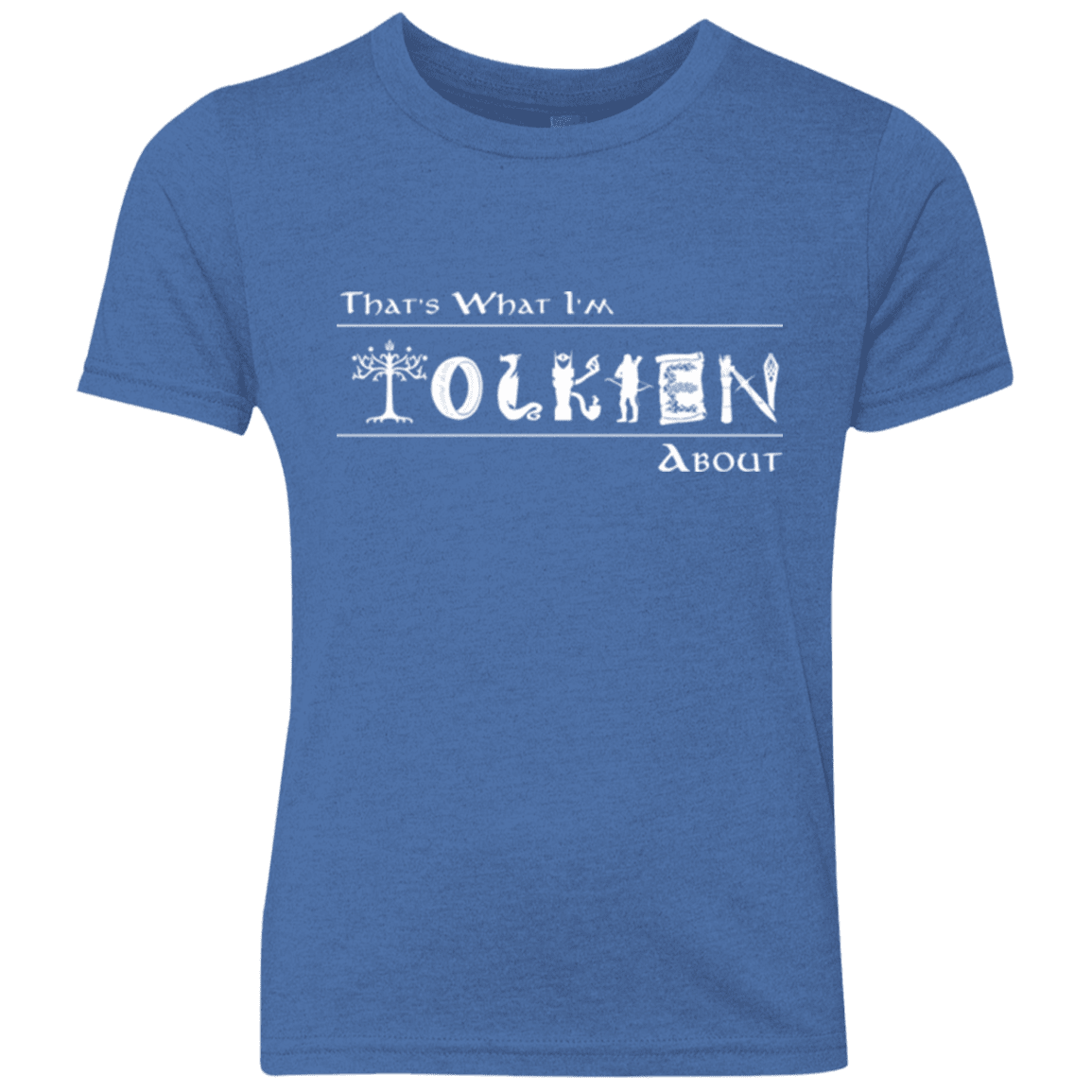 T-Shirts Vintage Royal / YXS Tolkien About Youth Triblend T-Shirt