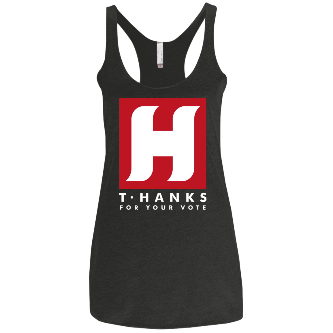Tom HANKS For Your Vote Women's Triblend Racerback Tank