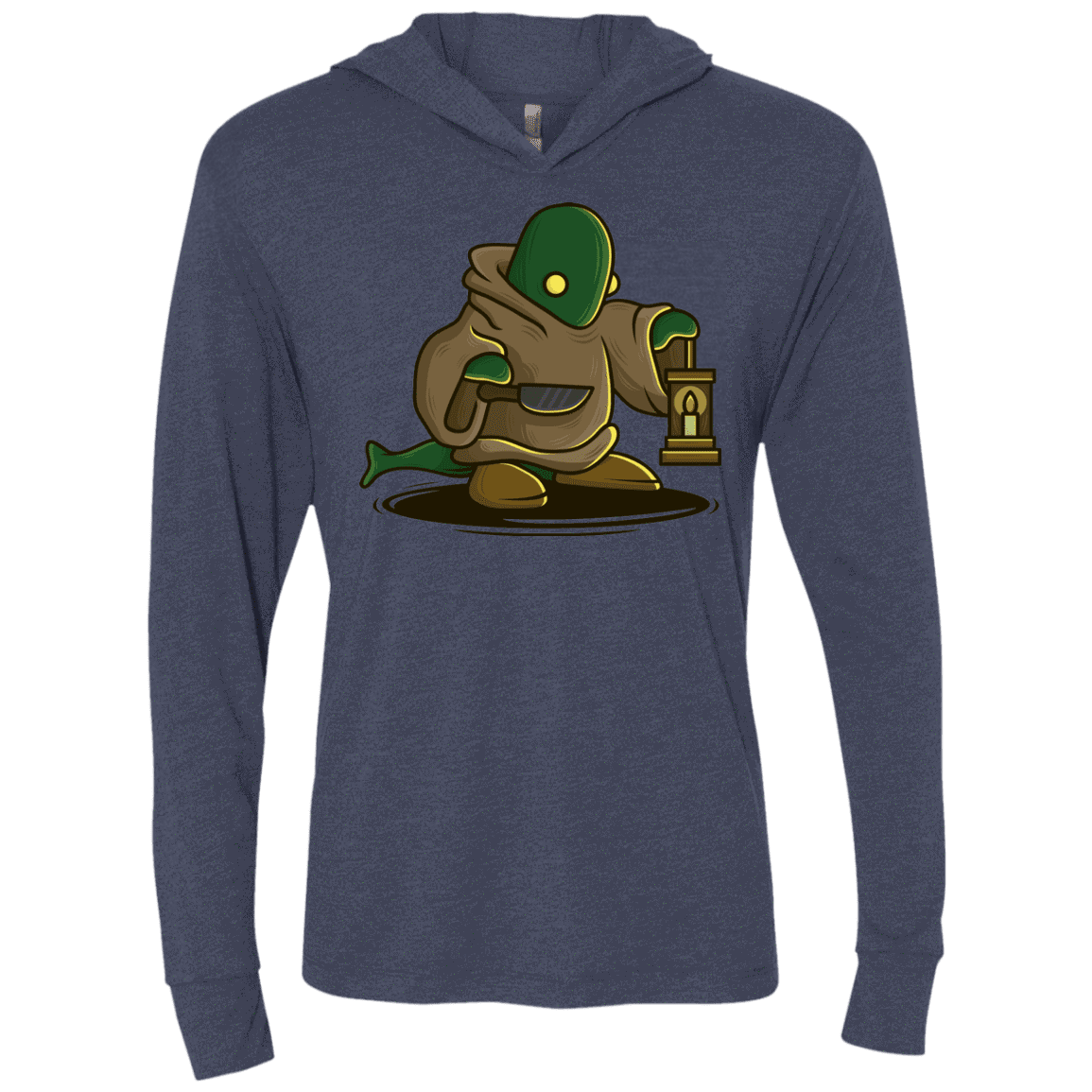 T-Shirts Vintage Navy / X-Small Tomberi Triblend Long Sleeve Hoodie Tee