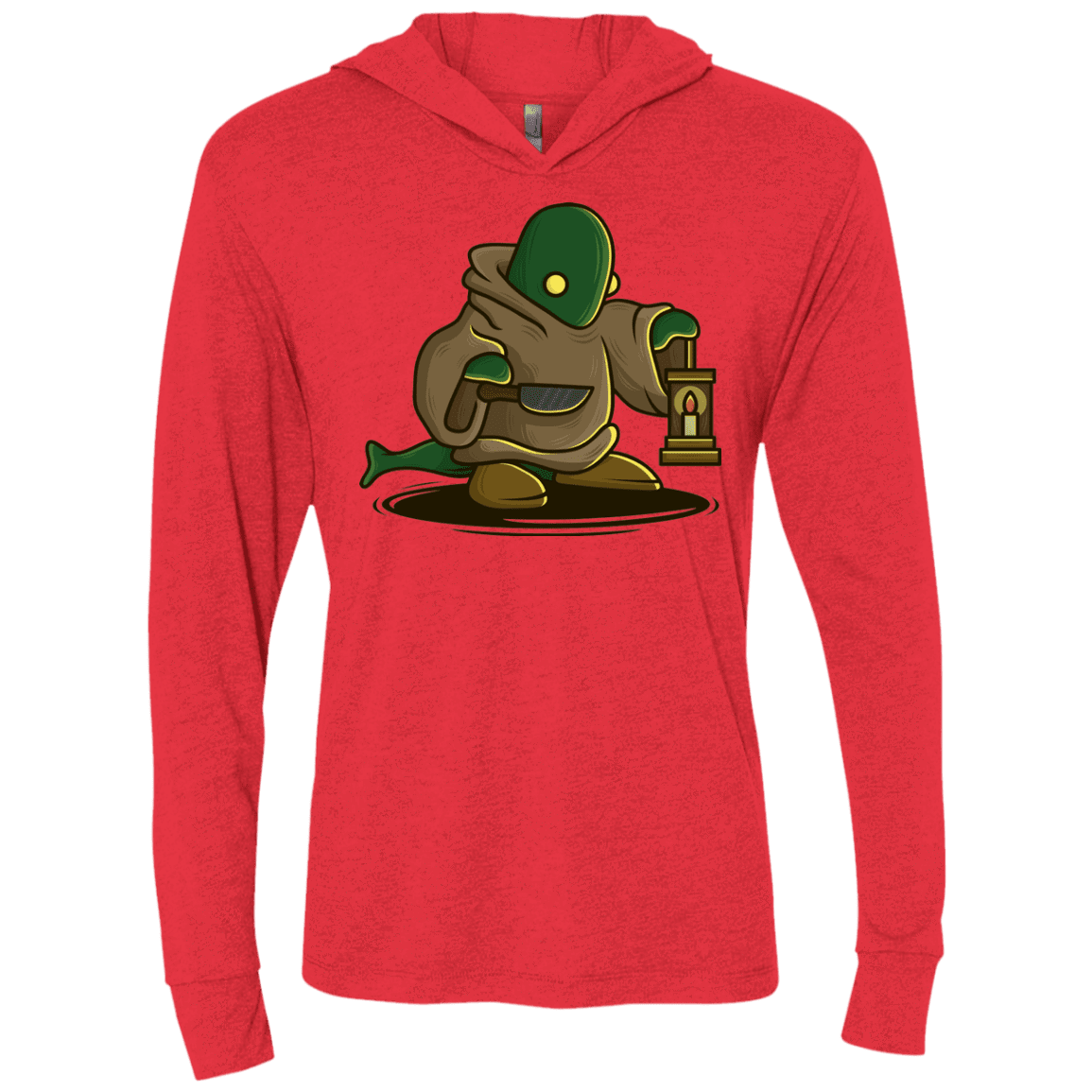 T-Shirts Vintage Red / X-Small Tomberi Triblend Long Sleeve Hoodie Tee