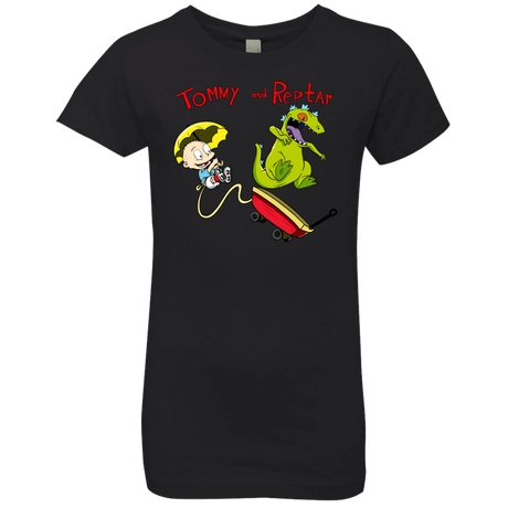 T-Shirts Black / YXS Tommy and Reptar Girls Premium T-Shirt