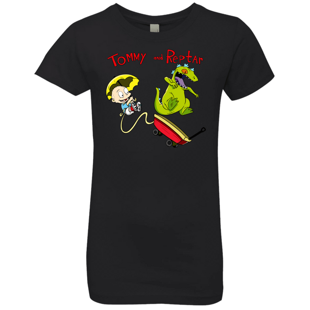 T-Shirts Black / YXS Tommy and Reptar Girls Premium T-Shirt