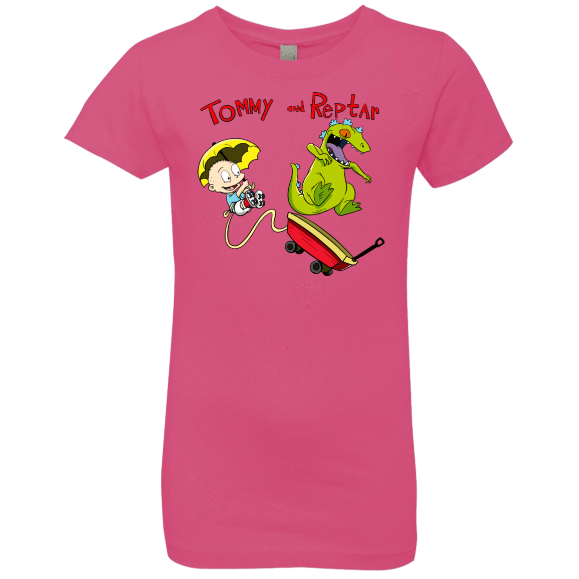 T-Shirts Hot Pink / YXS Tommy and Reptar Girls Premium T-Shirt
