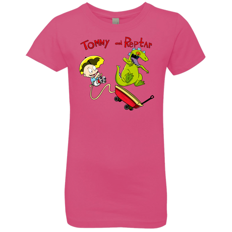 T-Shirts Hot Pink / YXS Tommy and Reptar Girls Premium T-Shirt