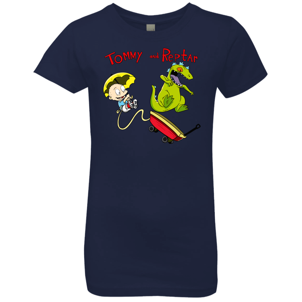 T-Shirts Midnight Navy / YXS Tommy and Reptar Girls Premium T-Shirt