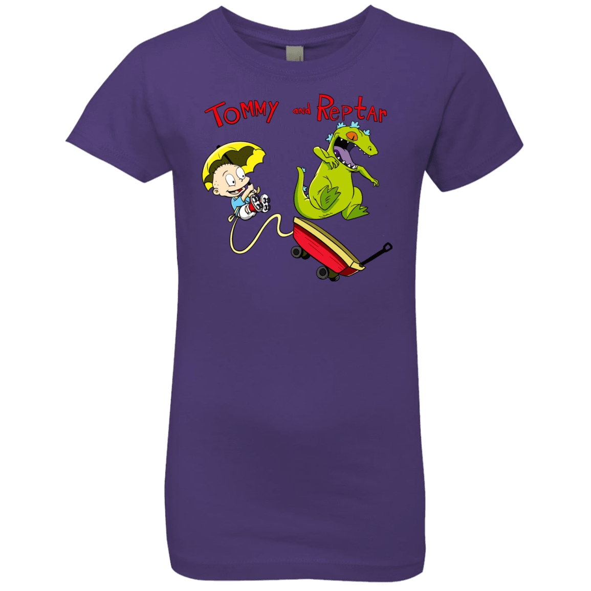 T-Shirts Purple Rush / YXS Tommy and Reptar Girls Premium T-Shirt