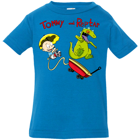 T-Shirts Cobalt / 6 Months Tommy and Reptar Infant Premium T-Shirt