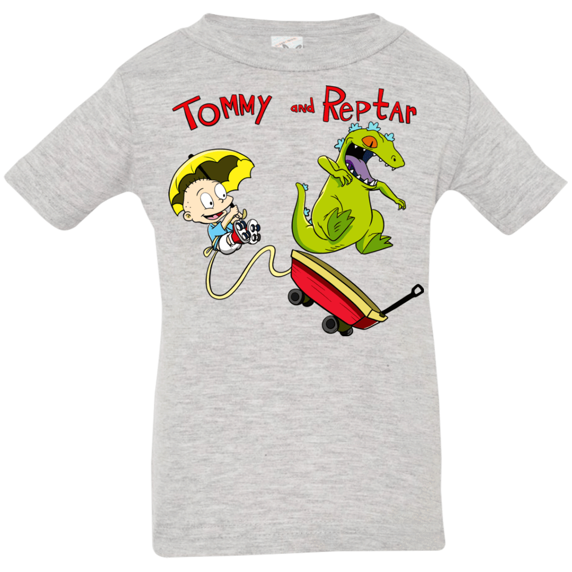 T-Shirts Heather Grey / 6 Months Tommy and Reptar Infant Premium T-Shirt