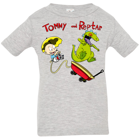 T-Shirts Heather Grey / 6 Months Tommy and Reptar Infant Premium T-Shirt