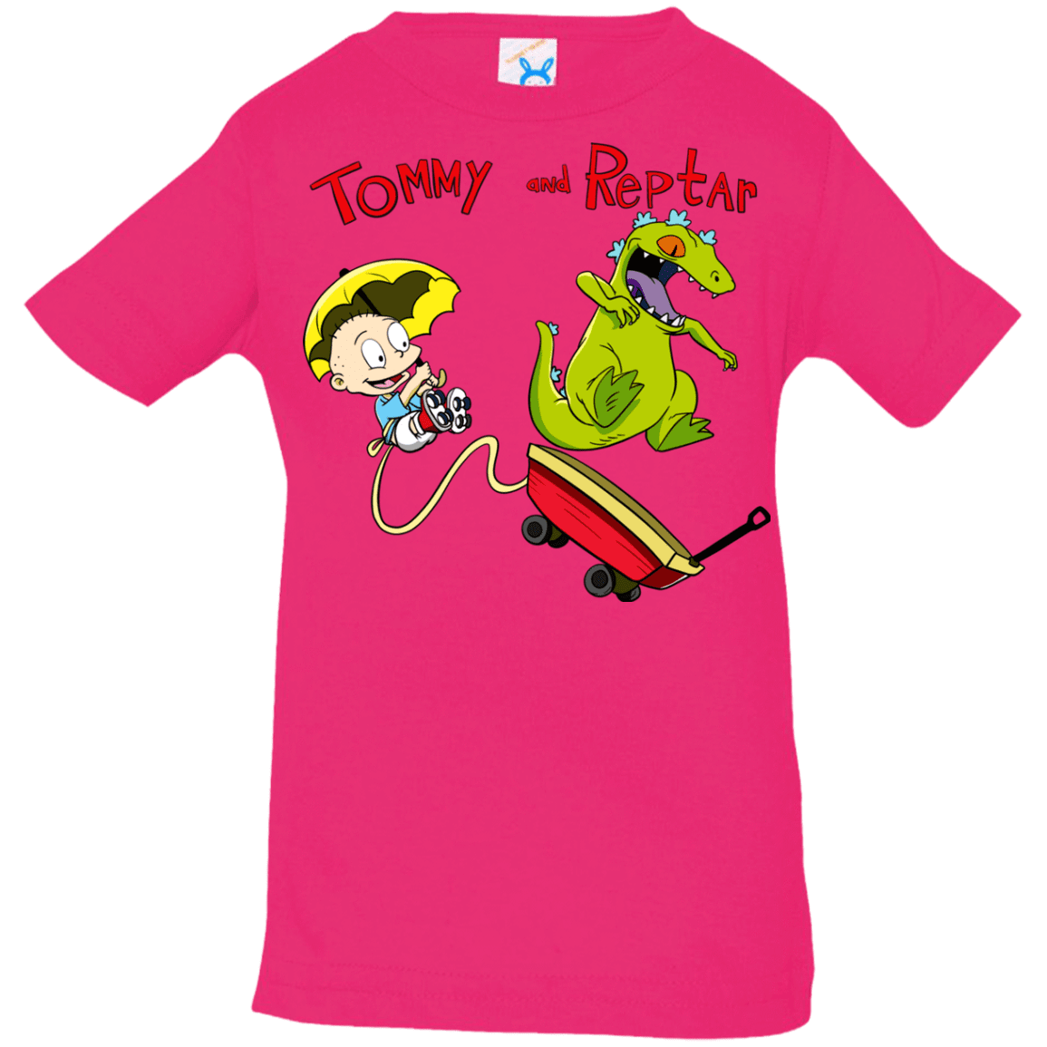 T-Shirts Hot Pink / 6 Months Tommy and Reptar Infant Premium T-Shirt