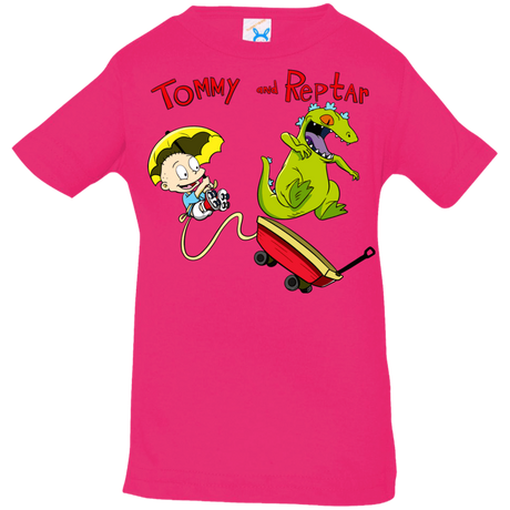 T-Shirts Hot Pink / 6 Months Tommy and Reptar Infant Premium T-Shirt