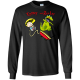 T-Shirts Black / S Tommy and Reptar Men's Long Sleeve T-Shirt