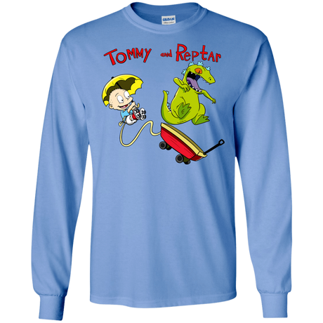 T-Shirts Carolina Blue / S Tommy and Reptar Men's Long Sleeve T-Shirt