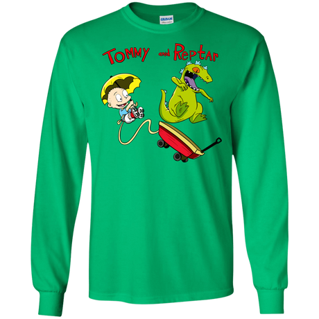 T-Shirts Irish Green / S Tommy and Reptar Men's Long Sleeve T-Shirt