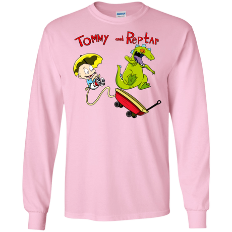 T-Shirts Light Pink / S Tommy and Reptar Men's Long Sleeve T-Shirt