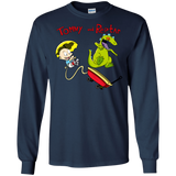 T-Shirts Navy / S Tommy and Reptar Men's Long Sleeve T-Shirt