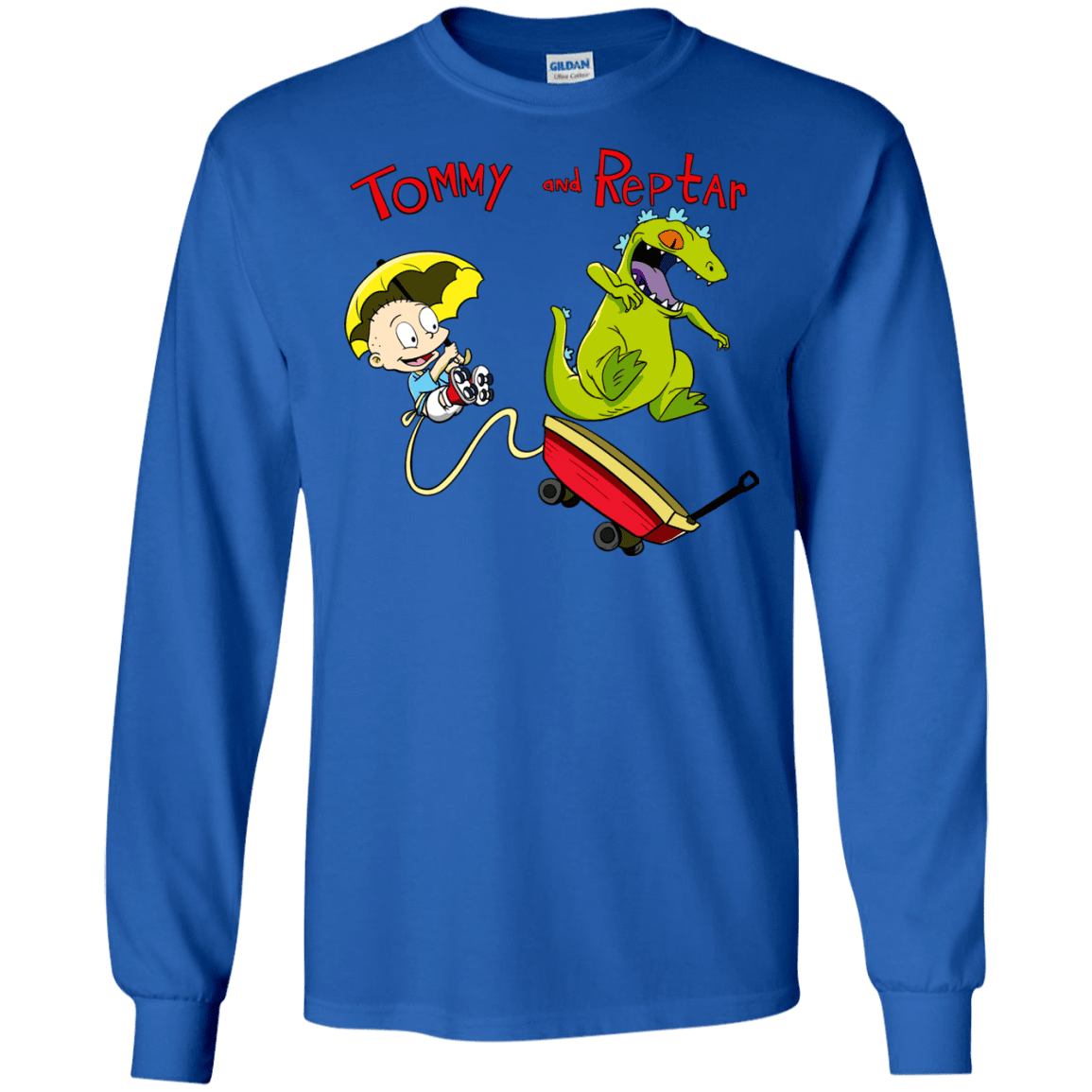 T-Shirts Royal / S Tommy and Reptar Men's Long Sleeve T-Shirt