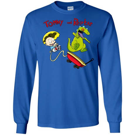 T-Shirts Royal / S Tommy and Reptar Men's Long Sleeve T-Shirt