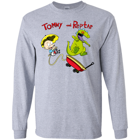 T-Shirts Sport Grey / S Tommy and Reptar Men's Long Sleeve T-Shirt