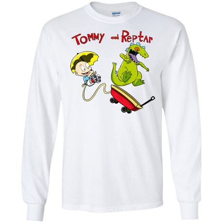 T-Shirts White / S Tommy and Reptar Men's Long Sleeve T-Shirt