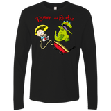 T-Shirts Black / S Tommy and Reptar Men's Premium Long Sleeve