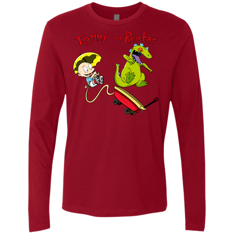 T-Shirts Cardinal / S Tommy and Reptar Men's Premium Long Sleeve