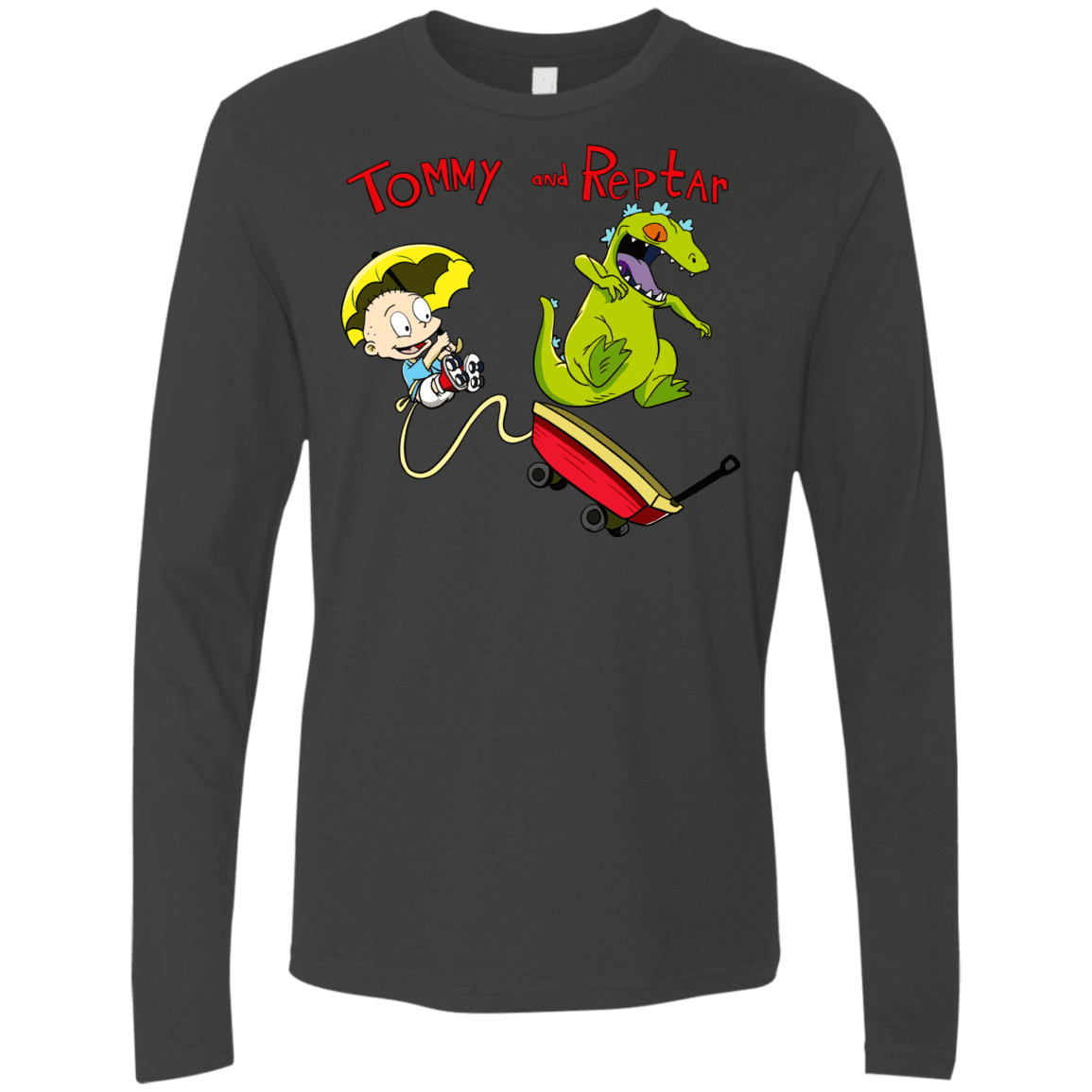 T-Shirts Heavy Metal / S Tommy and Reptar Men's Premium Long Sleeve