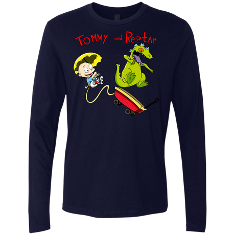 T-Shirts Midnight Navy / S Tommy and Reptar Men's Premium Long Sleeve