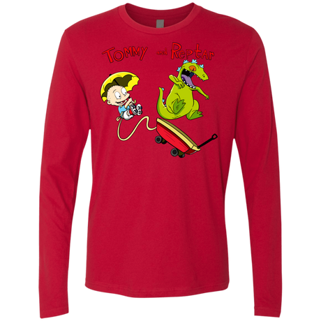 T-Shirts Red / S Tommy and Reptar Men's Premium Long Sleeve
