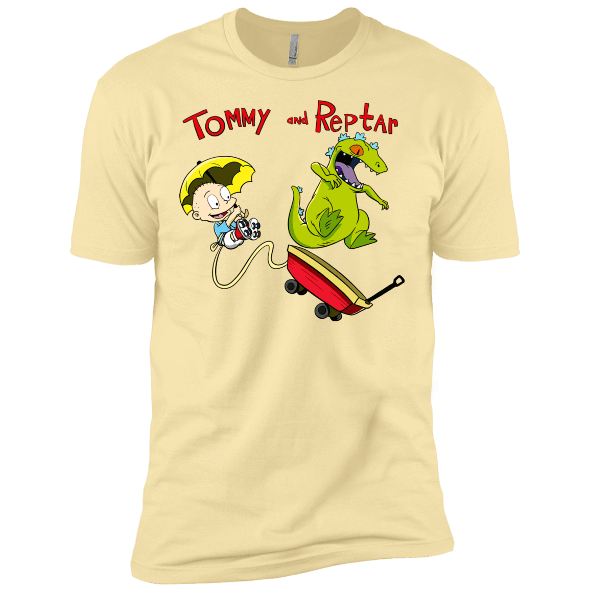 T-Shirts Banana Cream / X-Small Tommy and Reptar Men's Premium T-Shirt