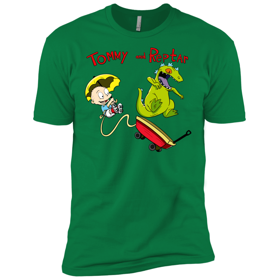 T-Shirts Kelly Green / X-Small Tommy and Reptar Men's Premium T-Shirt