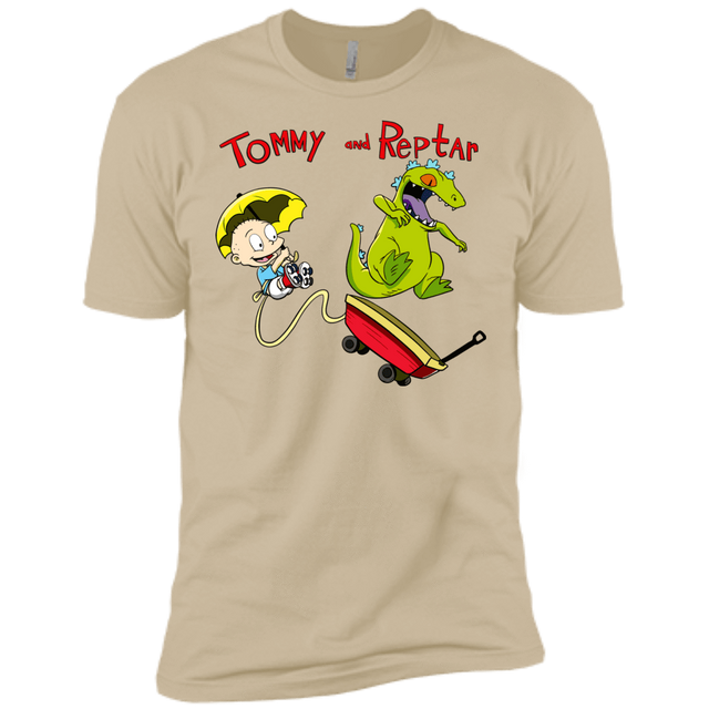 T-Shirts Sand / X-Small Tommy and Reptar Men's Premium T-Shirt