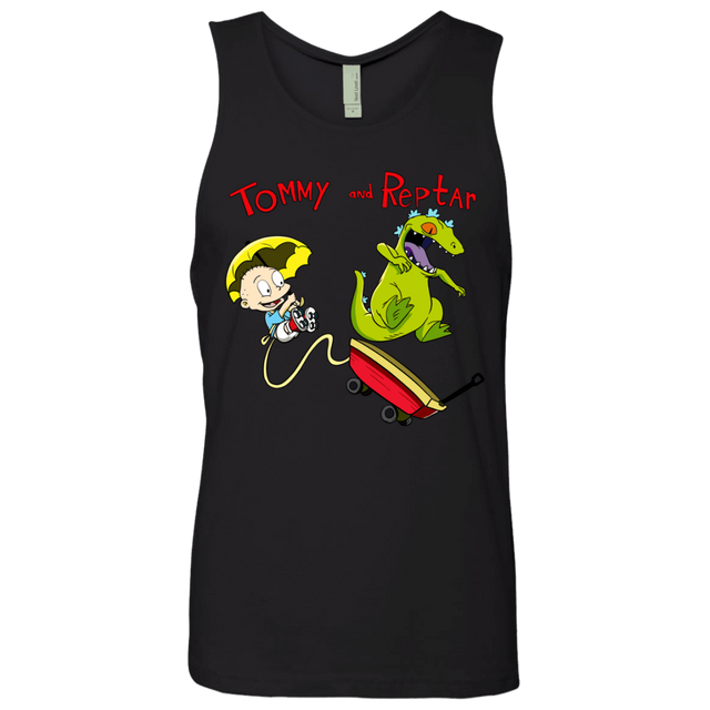 T-Shirts Black / S Tommy and Reptar Men's Premium Tank Top