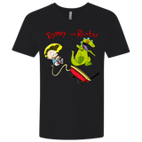 T-Shirts Black / X-Small Tommy and Reptar Men's Premium V-Neck