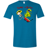 T-Shirts Antique Sapphire / S Tommy and Reptar Men's Semi-Fitted Softstyle