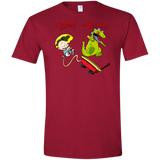 T-Shirts Cardinal Red / S Tommy and Reptar Men's Semi-Fitted Softstyle