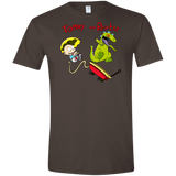 T-Shirts Dark Chocolate / S Tommy and Reptar Men's Semi-Fitted Softstyle