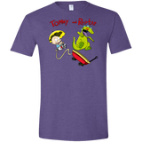 T-Shirts Heather Purple / S Tommy and Reptar Men's Semi-Fitted Softstyle