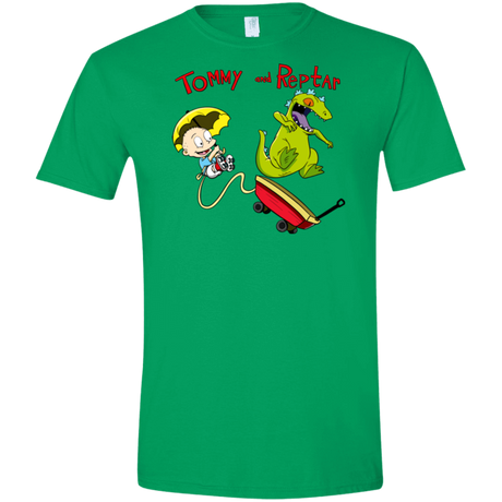 T-Shirts Irish Green / S Tommy and Reptar Men's Semi-Fitted Softstyle