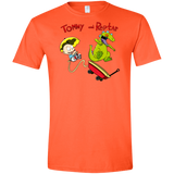 T-Shirts Orange / S Tommy and Reptar Men's Semi-Fitted Softstyle